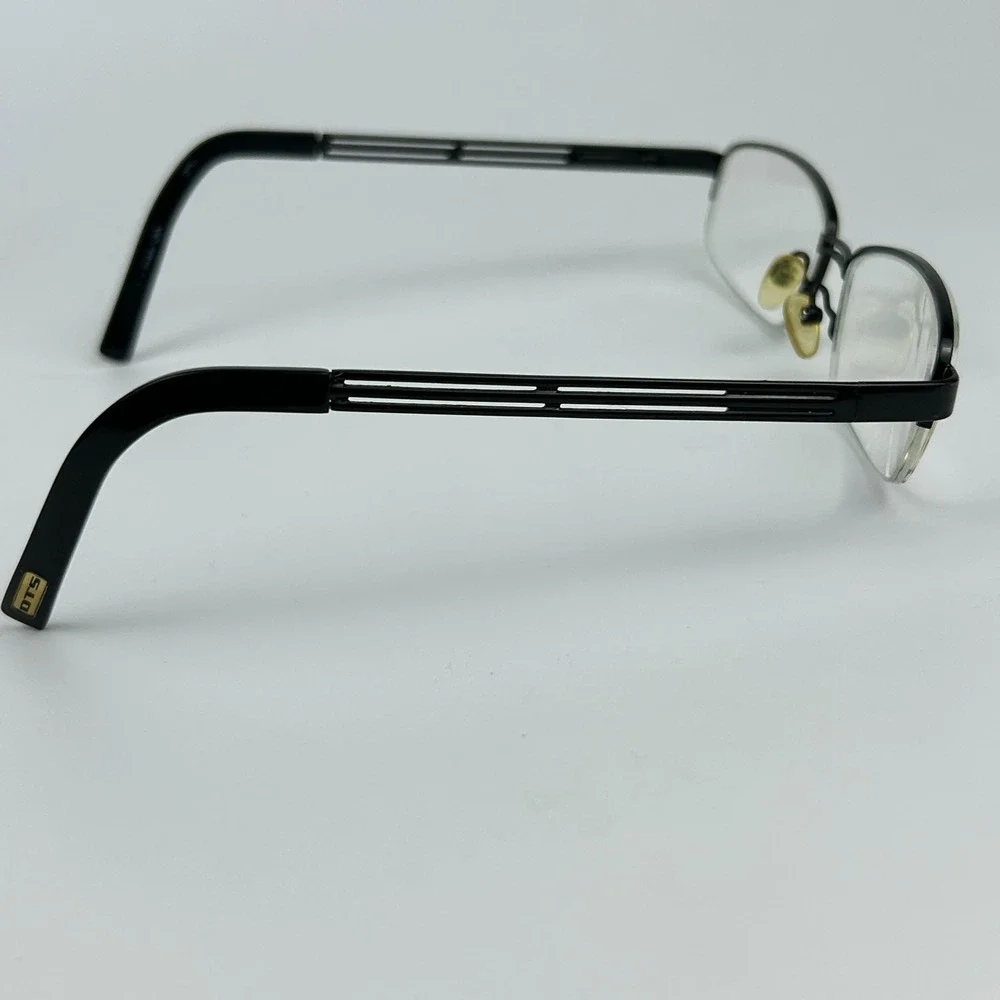 Cadillac TMGM Men's Eyeglasses Frame Black Plastic Cat Eye Half Rim 52-16-130 mm